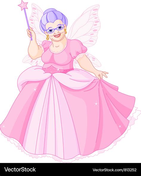 Fairy Godmother Royalty Free Vector Image Vectorstock