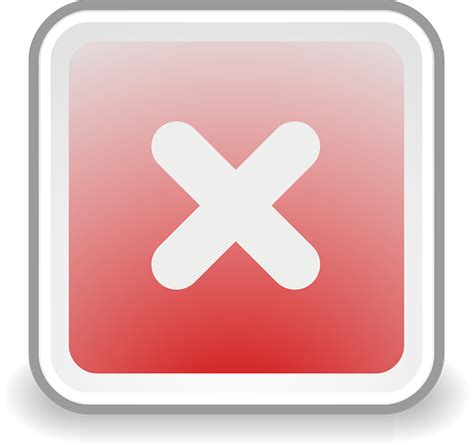 Cancelar Abort Parar · Gráfico Vetorial Grátis No Pixabay