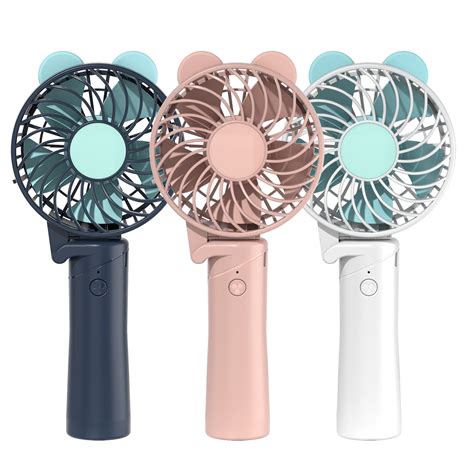 Unisex Handheld Electric Mini Portable Fan Foldable Usb Rechargeable Fan White Walmart