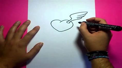 Como Dibujar Un Corazon Paso A Paso 7 How To Draw A Heart 7 Youtube