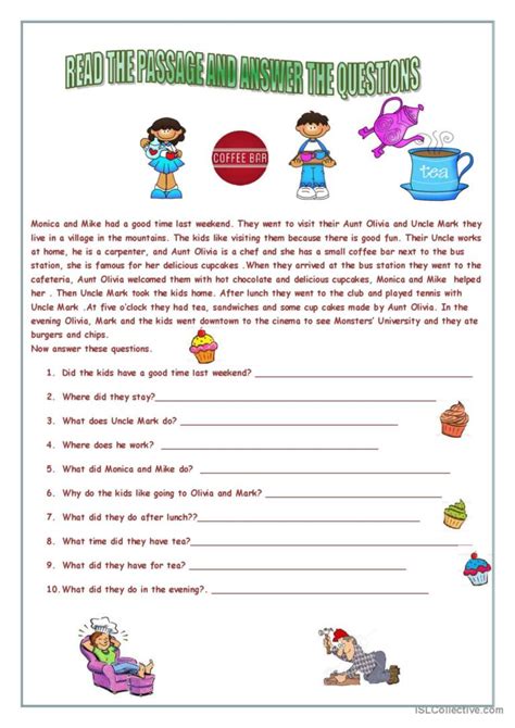 Read The Passage Reading For Detail English Esl Worksheets Pdf Doc