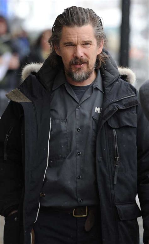 Check Out Ethan Hawke’s Salt Pepper Look 🧔🏻 • Celebrity Wotnot