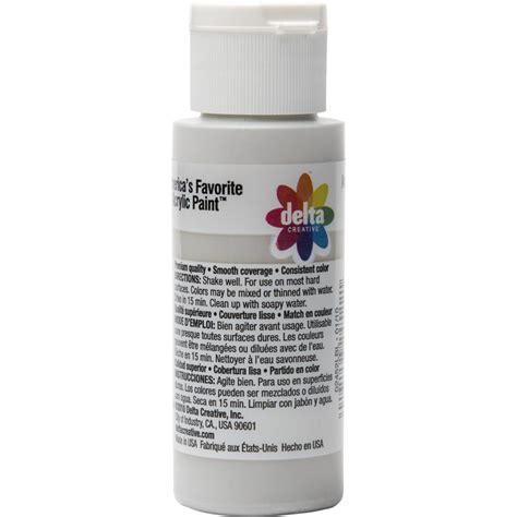 Shop Plaid Delta Ceramcoat Acrylic Paint Drizzle Grey 2 Oz