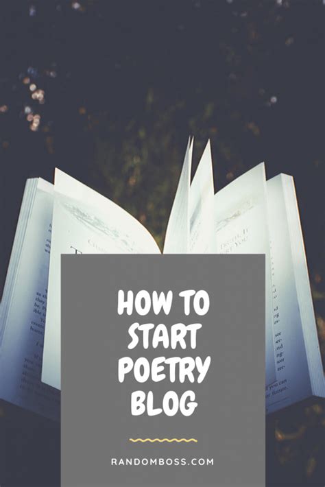 How To Start A Poetry Blog And Be Successful Step By Step