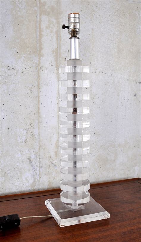 Select Modern Stacked Lucite Lamp