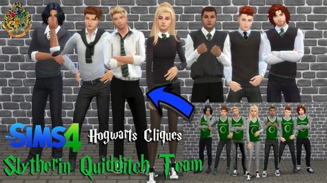 Das Slytherin Quidditch Team Hogwarts Cliques L Sims 4 Cas Serie