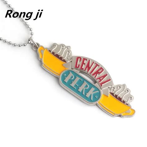 Friends Charm Necklace Tv Show Jewelry Central Perk Coffee Time Pendant