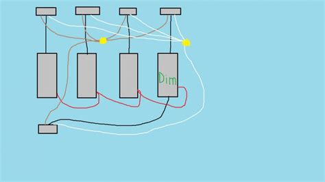 Single pole switch diagram 2. Wiring A Single Pole Dimmer Switch In A Multiple Switch Box - Electrical - DIY Chatroom Home ...