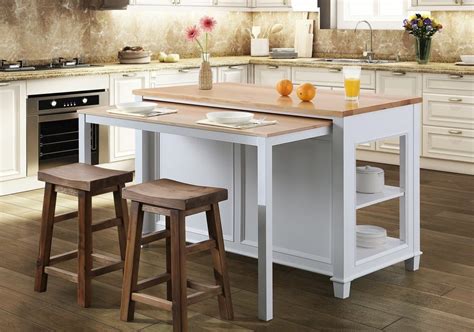 Kitchen Island With Slide Out Table Image To U