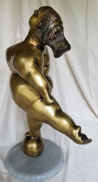 Fernando Botero Style Bronze Fat Woman Bronze Figure Statue Lady Ebay