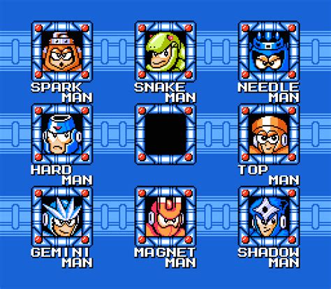 Mega Man 3 Stage Select Screen Remake By Megacube On Deviantart