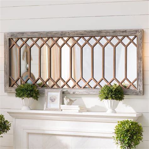 Kelly Clarkson Home Melrose Farmhouse Country Distressed Wall Mirror