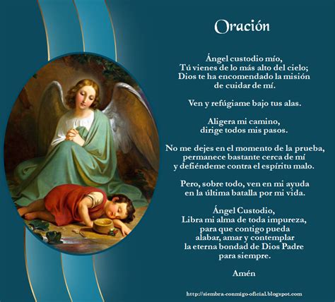 Oración al Ángel de la Guarda Angeles custodios Oracion de los angeles Ángeles