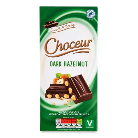 Smooth And Creamy Dark Hazelnut Chocolate 200g Choceur Aldi Ie