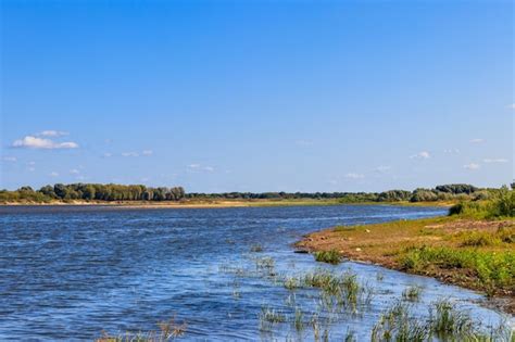 Premium Photo View Of The Oka River In Russia