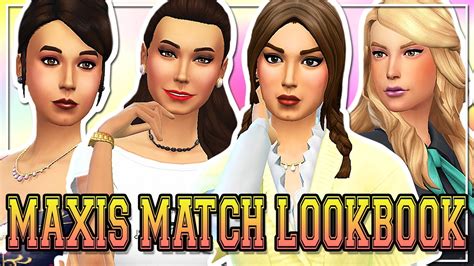 The Sims 4 Lookbook Maxis Match Cc Favs With Links Youtube