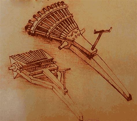 Leonardo DaVinci Invented The Machine Gun Leonardo Da Vinci