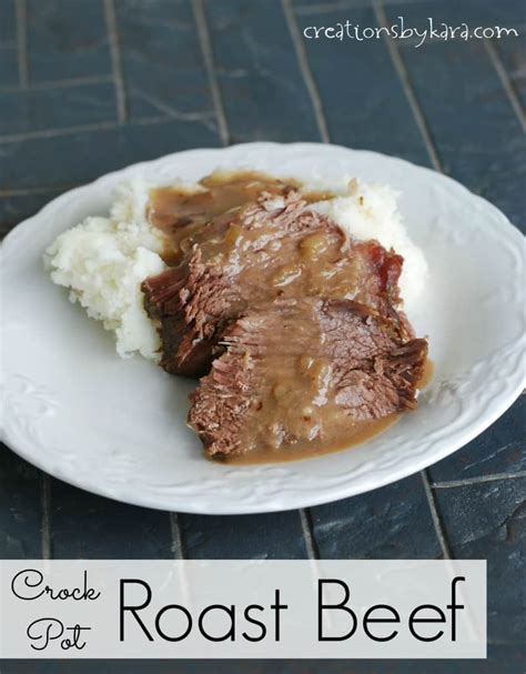 It's such a yummy filling comfort food. Really Good Crock Pot Roast Beef {Makes it's own gravy}