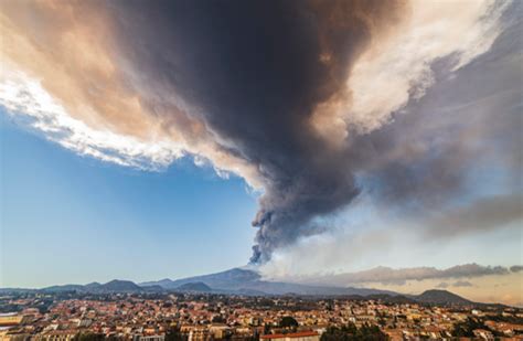 Mount Etna Erupts Sends Massive Volcanic Ash Cloud Over Eastern Sicily