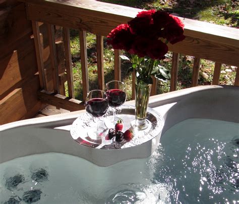 Romantic Log Cabins With Private Hot Tubs Hot Springs Nc Mountains