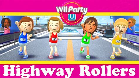 wii party u highway roller susie vs polly vs yuya vs joost master difficulty youtube