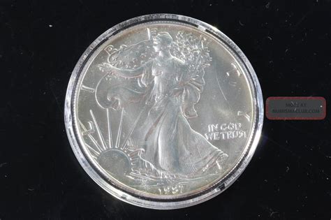 1987 Silver American Eagle 1 Oz Bullion Coin 1 Fine Silver 999 E304