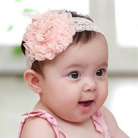 Aliexpress Com Buy Big Flower With Lace Headband Newborn