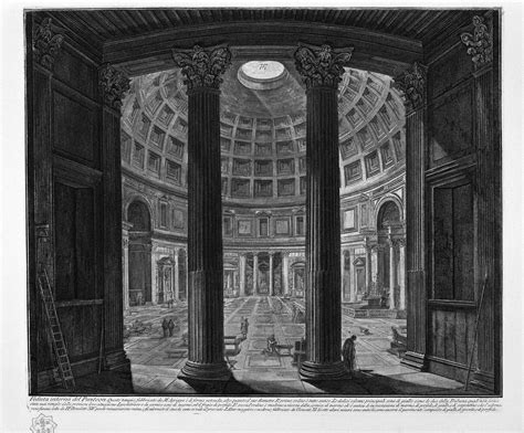 Interior View Of The Pantheon Giovanni Battista Piranesi Wikiart