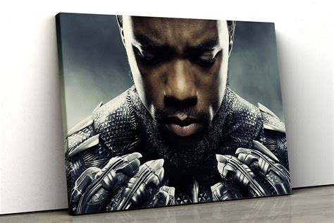 Black Panther Canvas Posters Wall Decor Home Decor Ready Etsy