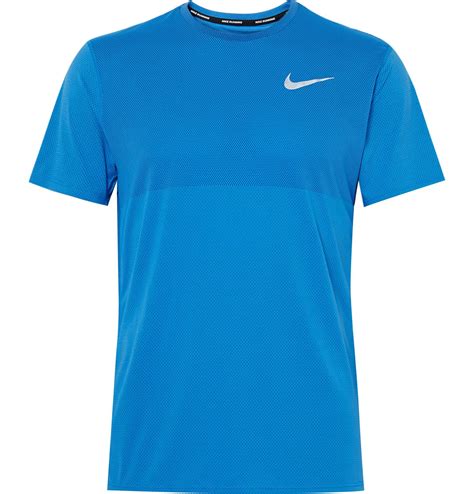 Nike dri fit t shirts. Nike Synthetic Dri-fit Knit Running T-shirt in Blue for ...