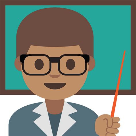Man Teacher Emoji Clipart Free Download Transparent Png Creazilla