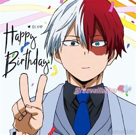 Happy Birthday Shouto Todoroki Anime Happy Birthday