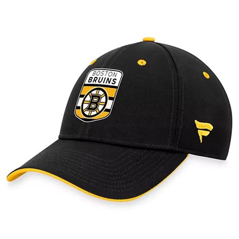 Mens Fanatics Branded Black Boston Bruins 2023 Nhl Draft Flex Hat