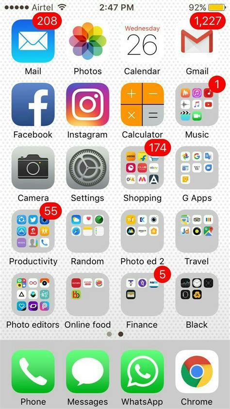 Popular Inspiration Iphone 7 Home Screen Layout