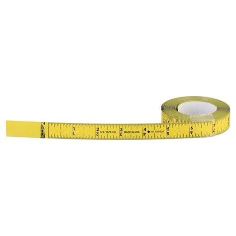 Us Tape Sae Inch Adhesive Backed Tape Measure 55cp1650011 Grainger