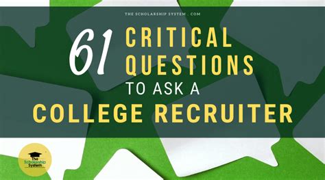 Best College Recruiting Questions