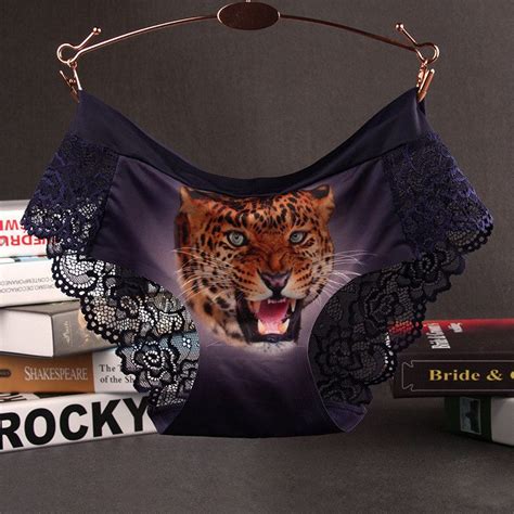Wholesale Stylish And Cheap Brand 2017 New Sexy Panties Seamless 3d Tiger Print Underwear Women