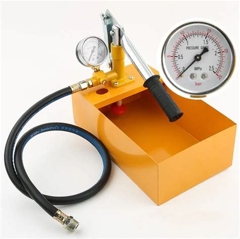 Aluminum Pressure Test Pump 25kg Water Pressure Tester Manual Hydraulic