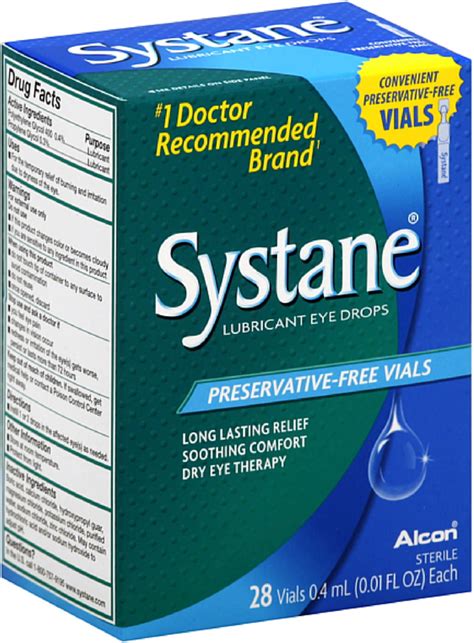 Systane Lubricant Eye Drops Vials 28 Ea Pack Of 2