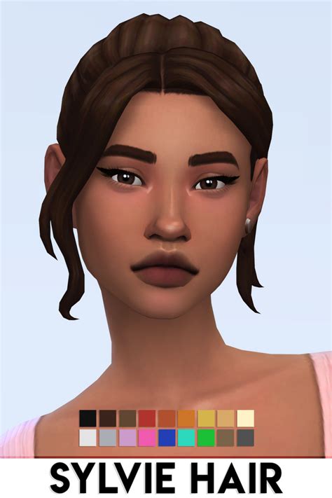 Sylvie Hair By Vikai Imvikai On Patreon Sims 4 Characters Sims