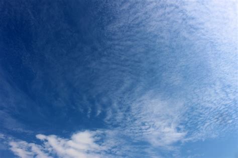 Blue Sky And High Cirrus Clouds Free Stock Photo Public