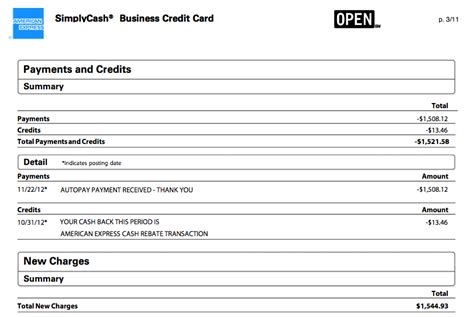 Credit Card Statement Design Dafacto