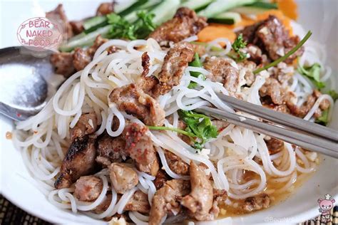 Vietnamese Grilled Pork With Vermicelli Bear Naked Food