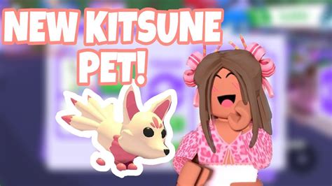 New Kitsune Pet Roblox Adopt Me Izzyroseroblox Youtube