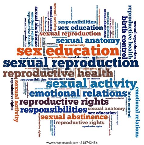 Sex Education Word Collage Stock Illustration 218743456