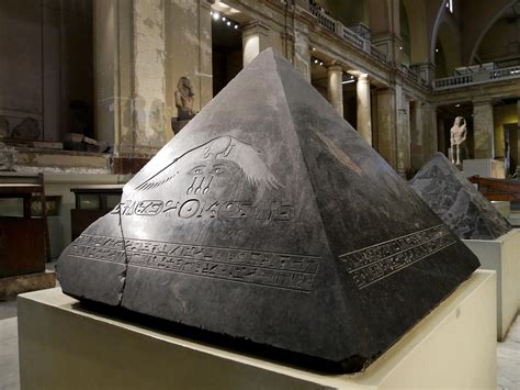 The pyramidion (capstone) of the 