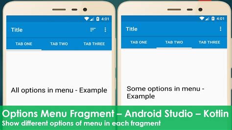Options Menu Fragment Android Studio Kotlin Youtube