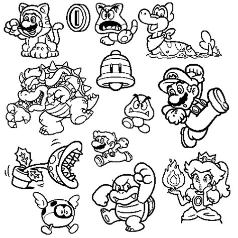 √ Super Mario 3d Land Coloring Pages To Print 200 1ausmalbilder Ideas