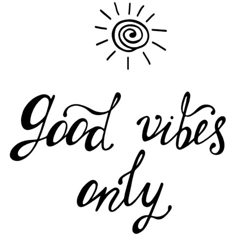 Good Vibes Only Hippie Sticker png image