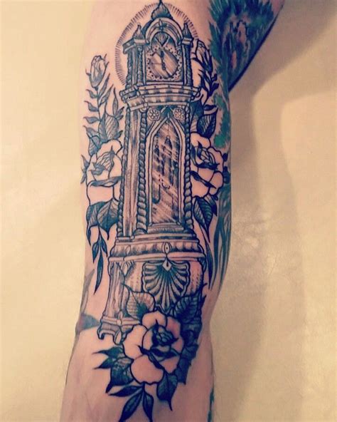 Grandfather Clock Mom Tattoos Grandfather Clock Tattoo Clock Tattoo